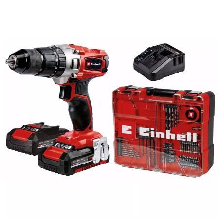 Einhell Wiertarko-Wkrętarka Te-Cd 18/2 Li-I +64 (2X2,0 Ah)