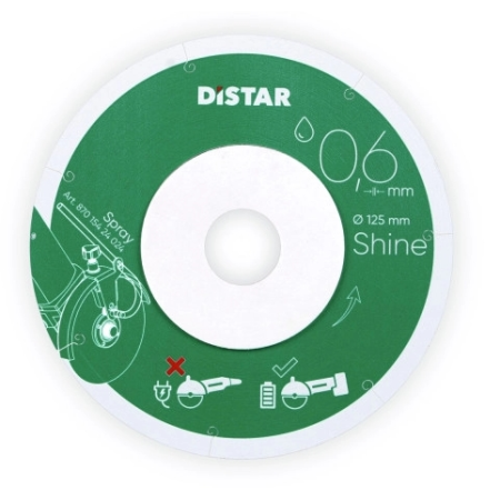 Diamentowa tarcza tnąca SHINE 125x0,6x22,23 Distar do gresu
