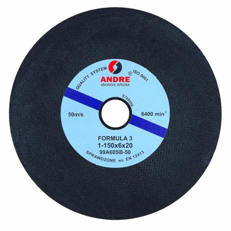 Andre Ściernica Do Ostrzenia Pił Taśmowych 150 X 6 X 20Mm 99A60Sb88 - 50 Formula "3"