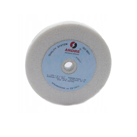 Andre Ściernica Płaska 125Mm X 16Mm X 12,7Mm 99A60K7Ve01-35 Biała "Typ 1"