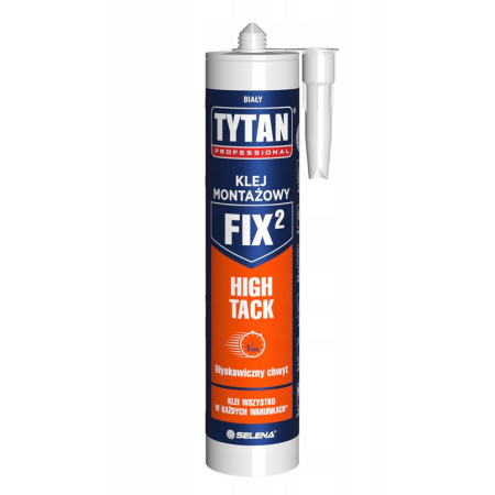 Tytan Klej Montażowy Biały Fix2 High Tack 290Ml Professional