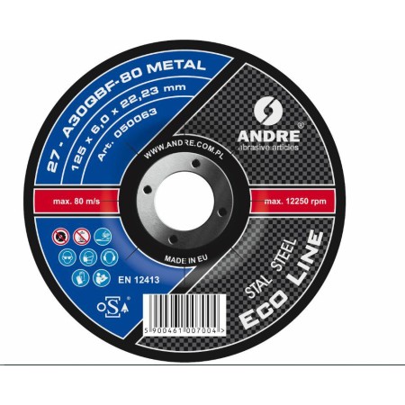 Andre Tarcza Do Szlifowania Metalu 125 X 6,0Mm Metal Eco Line A30Qbf