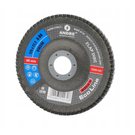 Andre Ściernica Listkowa 125Mm P80 Eco Line Wersja Iv