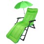 Leżak Składany Z Parasolką (Jasnozielony) Do 200Kg / Wmc