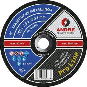 Andre Tarcza Do Metalu 180 X 2,0Mm Metal/Inox Pro Line 95A36Rbf