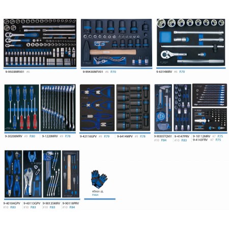 Kt Zestaw 308 Narzędzi We Wkładach Z Pianki Eva