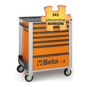Beta Wózek Narzędziowy 7-Szuflad Pomarańczowy 2400/C24Eho7/E-M5 343El.