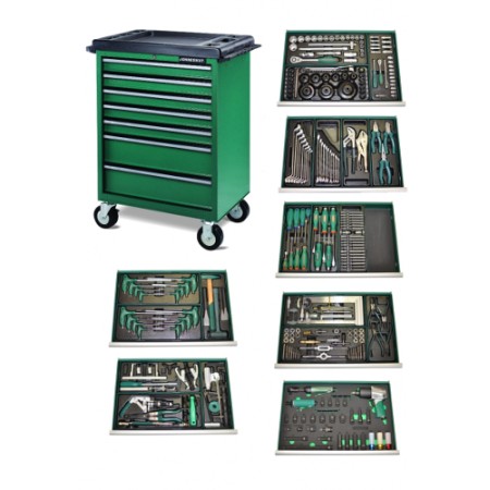 Jonnesway Wózek Warsztatowy 7Dw5 + 266Szt. Narzędzi