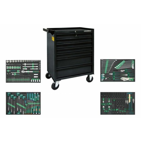 Jonnesway Wózek Warsztatowy C-7Dc2B + 188Szt. Narzędzi