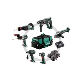 Metabo Zestaw Combo 18V 6.1 (Sb18Ltx +Ssw18Ltx300Bl +Kh18Ltx24 +W18L9-125Quick +Ssep18Lt +Ula) 4X4,0Ah Torba