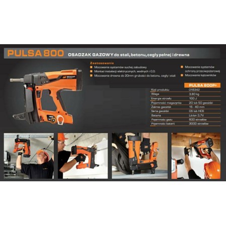 Paslode Osadzak Gazowy Spit Pulsa 800P+
