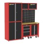 Resser Meble Warsztatowe Zestaw Regał Szafa + 2 Wózki Jezdne