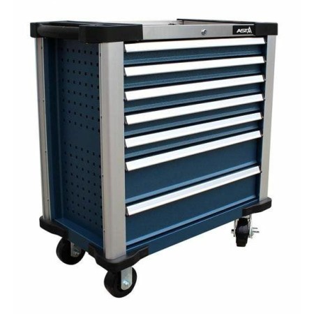 Asta Wózek Narzędziowy 7-Szuflad 396El. Niebieski