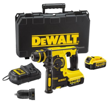 DEWALT MŁOT WIERCĄCO-KUJĄCY SDS-PLUS 18V 2,1J 2 x 4,0 Ah XR LI-ION + UCHWYT DCH254M2