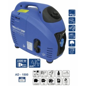 Adler Generator Prądotwórczy Inwentorowy 1,5Kw  Ad-1500