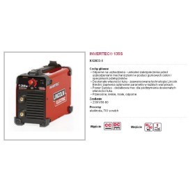 Lincoln Spawarka Inwertorowa 135S 230V/1 120A W Kartonie