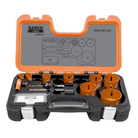 Bahco Zestaw Otwornic Bimetalowych 9Szt. + Akcesoria 3834-Set-95