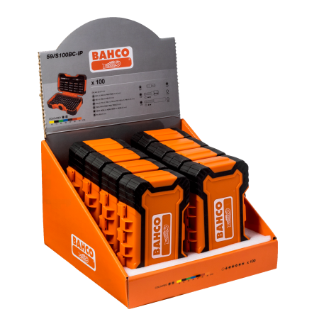 Bahco Zestaw Końcówek I Bitów 100El. /8 Kpl.ekspozytor