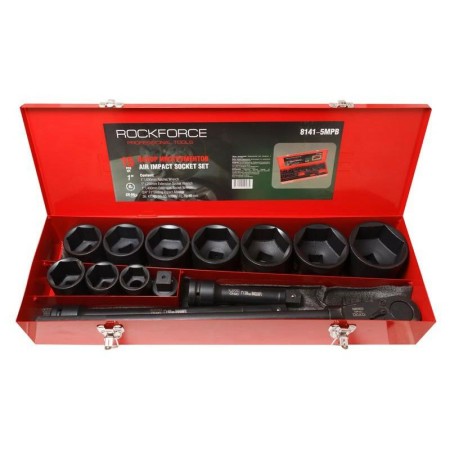 Rockforce Zestaw Kluczy Udarowych 15El.  1"  6Kąt.