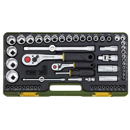Proxxon Zestaw Kluczy 65Cz. /1/2"+1/4"