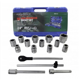 Rockforce Zestaw Kluczy 16El. 3/4"