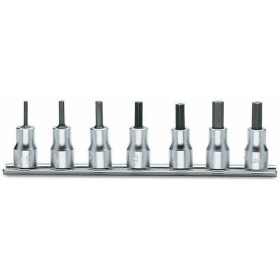 Beta Komplet Nasadek 910Pe, 3-10Mm, 7 Sztuk, Na Szynie Metalowej, Model 910Pe/Sb7