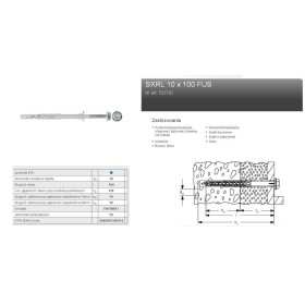 Fischer Kołek Rozporowy Sxrl 10X120 Fus
