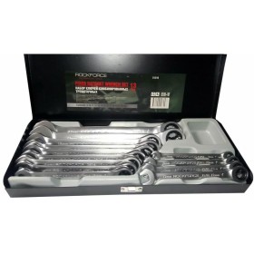 Rockforce Zestaw Kluczy Płasko-Oczkowych Z Grzechotką 13Szt.