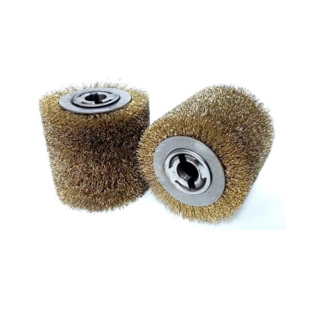 Glob Szczotka Do Postarzania Drewna Z Drutu Mosiądzowanego 100X100X19Mm
