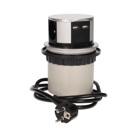 Orno Gniazdo Meblowe 3X3P+Z, Usb X2