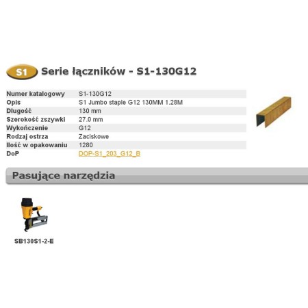 Bostitch Zszywki S1 130Mm 1280Szt.