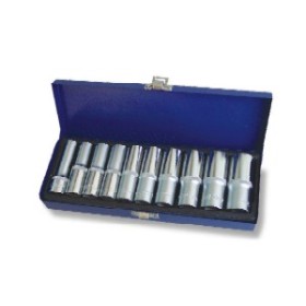 Jonnesway Komplet Nasadek 10 Elem. (1/2" 6-Kat)  10-24Mmdługie Wkładka / Kaseta   S04Hd411S