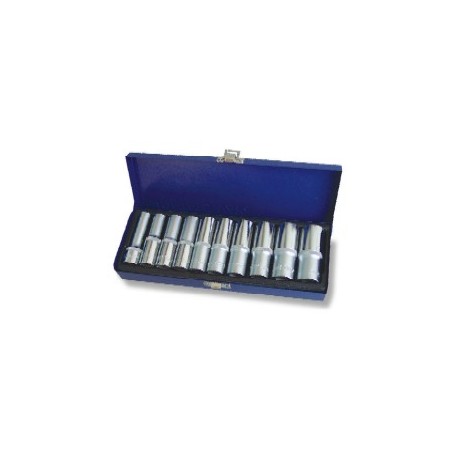 Jonnesway Komplet Nasadek 10 Elem. (1/2" 6-Kat)  10-24Mmdługie Wkładka / Kaseta   S04Hd411S