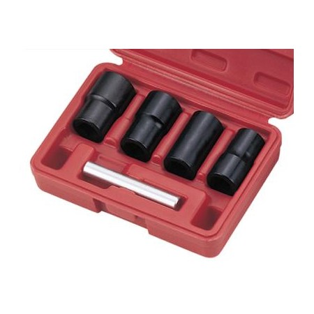 Zestaw Nasadek Udarowych 1/2" 17, 19, 21, 22Mm Do Uszkodzonych Śrub