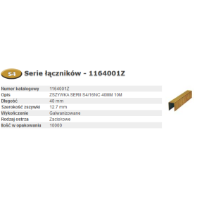 Bostitch Zszywki S4/16Nc 40Mm 10.0M...