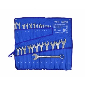 Artpol Klucz Płasko-Oczkowy Komplet 25 Elementów  Cr-V Polerowane (6-32) Etui