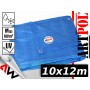Plandeka Niebieska 65G 10 X 12M