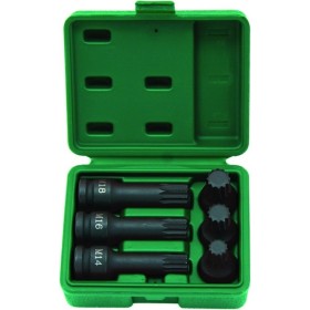 Jonnesway Klucze Trzpieniowe Spline Udarowe 6 Elem. Z Nasadką 1/2" S64A4106S