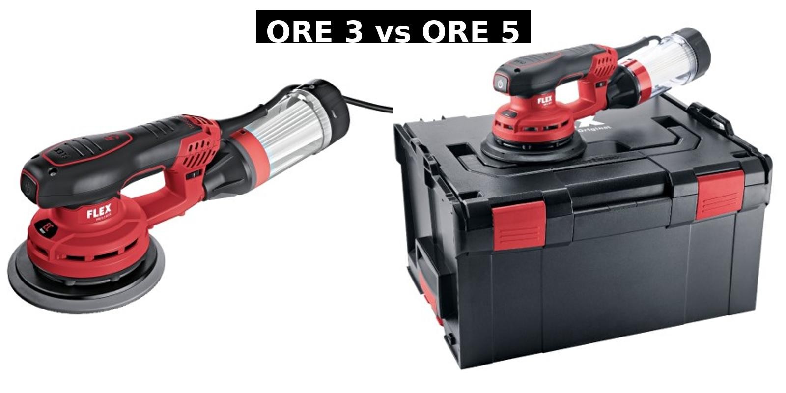 FLEX ORE 3 vs ORE 5 – jaką szlifierkę mimośrodową 150 mm wybrać?